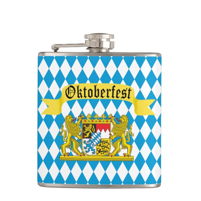 Petaca Bandera bávara colorida Oktoberfest (Anverso)