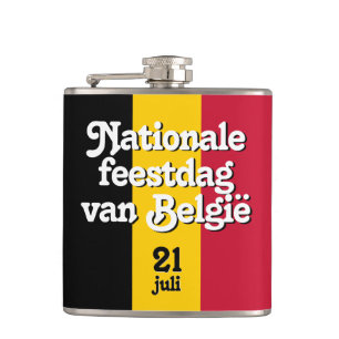 Petaca Bandera belga del Dutch Nationale feestdag van Bel