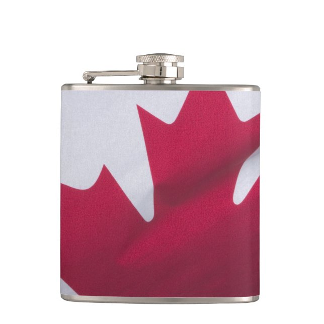 Petaca Bandera canadiense. (Anverso)