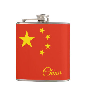 Petaca Bandera china y fanáticos de los viajes China/dep