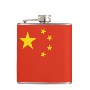 Petaca Bandera china y fanáticos de los viajes China/dep
