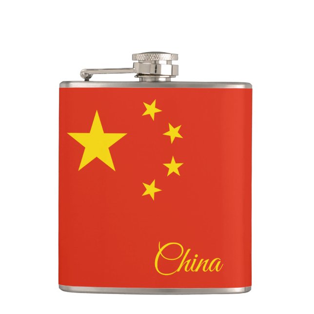 Petaca Bandera china y fanáticos de los viajes China/depo (Anverso)