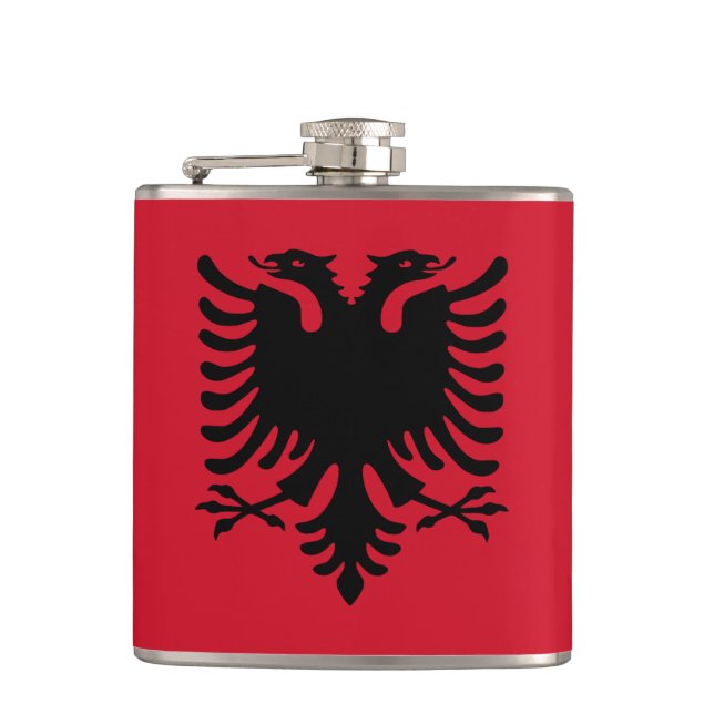 Petaca Bandera de Albania (Anverso)