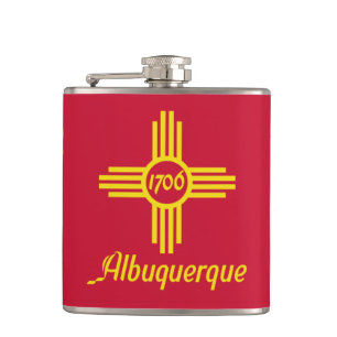 Petaca Bandera de Albuquerque, máscara de la cadera de Nu