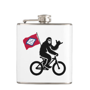 Petaca Bandera de Arkansas para ciclismo de pie