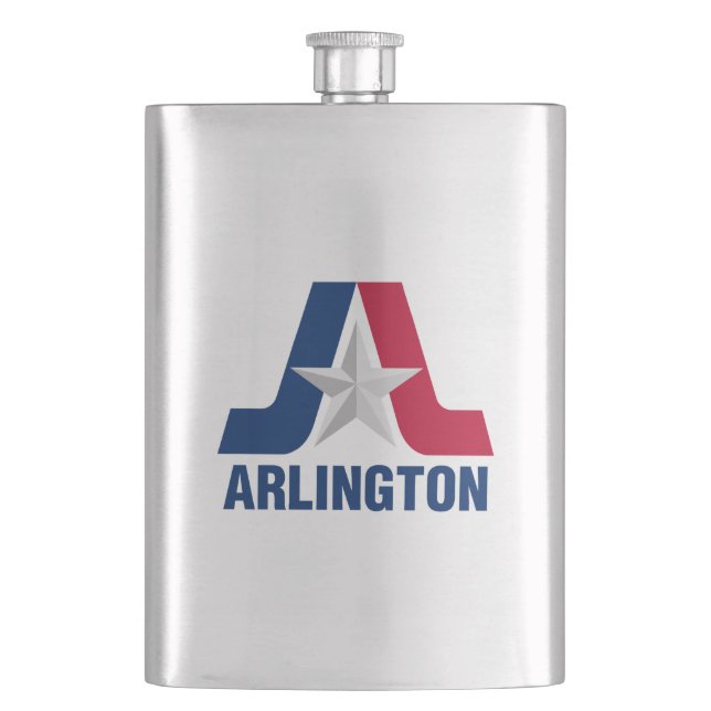 Petaca Bandera de Arlington, Texas Flask (Anverso)