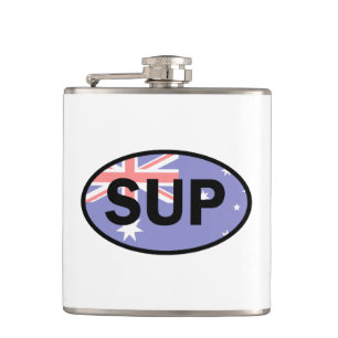 Petaca Bandera de Australia en paddleboard
