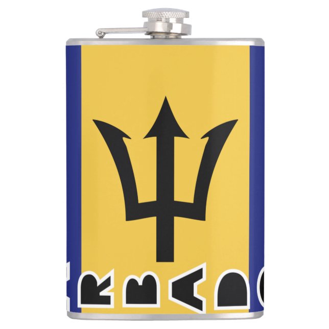 Petaca Bandera de Barbados (Anverso)