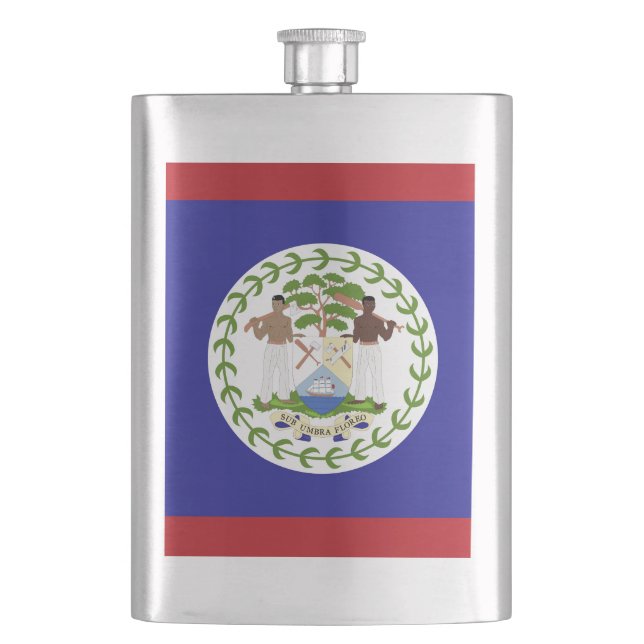 Petaca Bandera de Belice (Anverso)