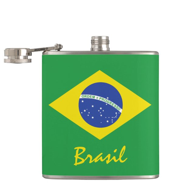 Petaca Bandera de Brasil (Abierto)