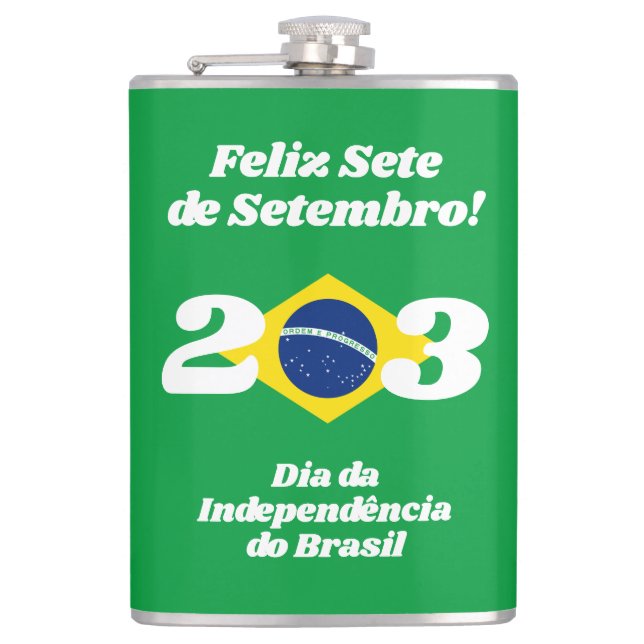 Petaca Bandera de Brasil, Día de la Independencia de Sete (Anverso)