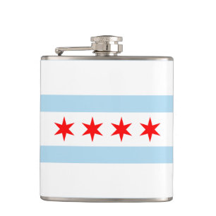 Petaca Bandera de Chicago, máscara de Hip de Illinois