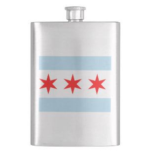 Petaca Bandera de Chicago, máscara de Hip de Illinois