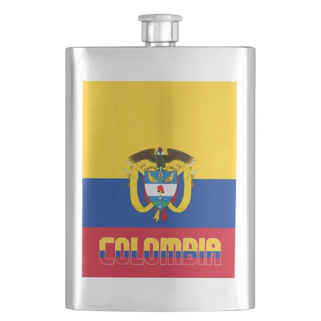 Petaca Bandera de Colombia elegante patriota (Anverso)
