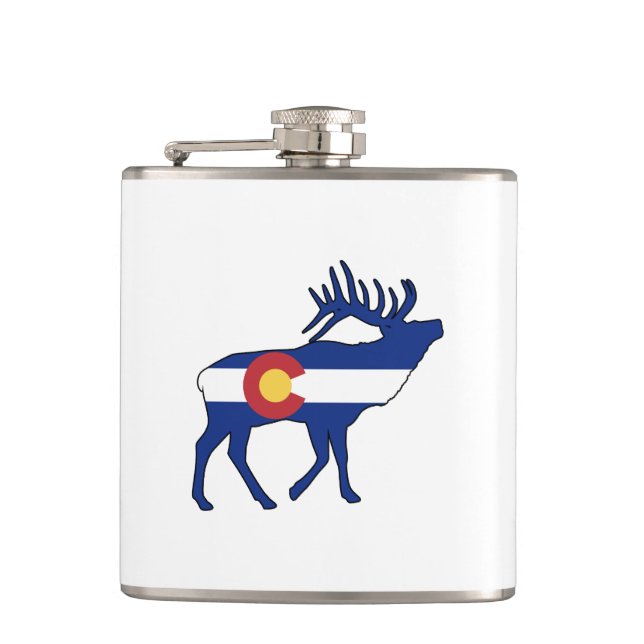 Petaca Bandera de Colorado Elk (Anverso)
