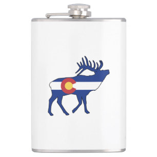 Petaca Bandera de Colorado Elk