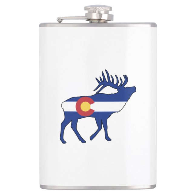 Petaca Bandera de Colorado Elk (Anverso)
