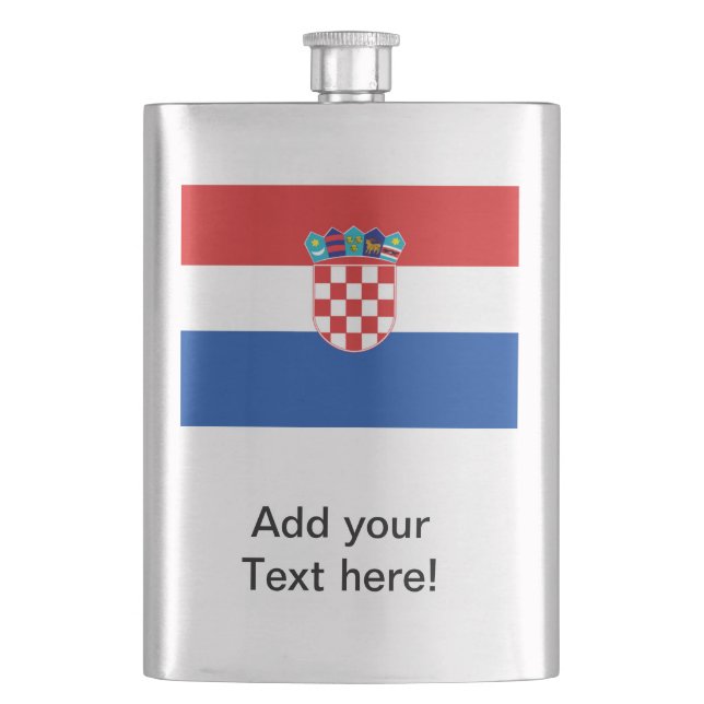 Petaca Bandera de Croacia (Anverso)