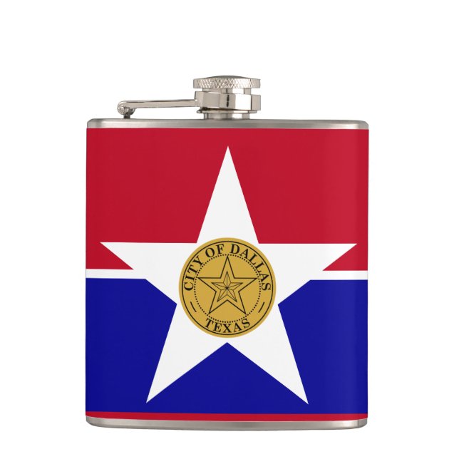 Petaca Bandera de Dallas, Texas Flask (Anverso)