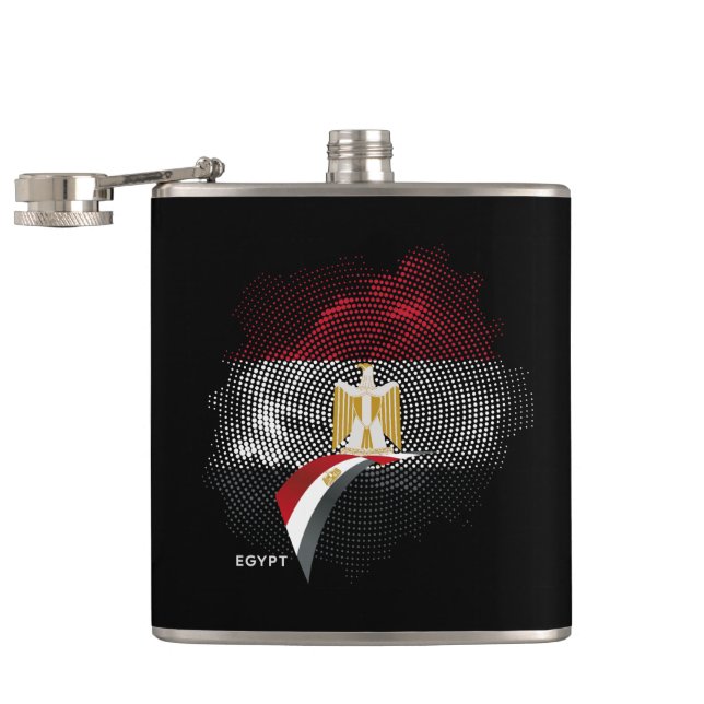 Petaca bandera de Egipto (Abierto)