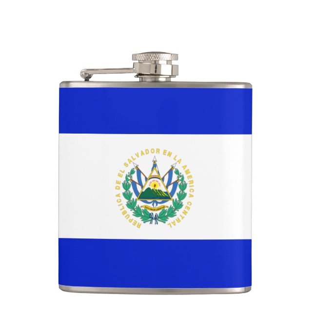 Petaca Bandera de El Salvador (Anverso)