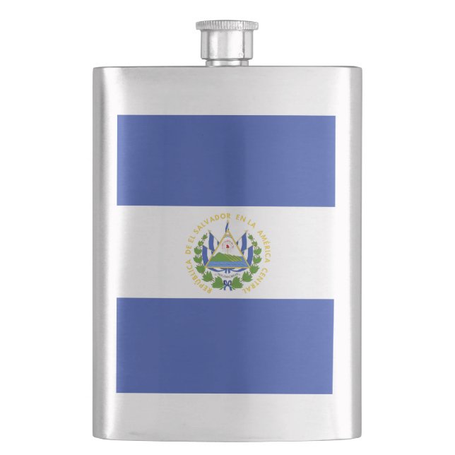 Petaca Bandera de El Salvador (Anverso)