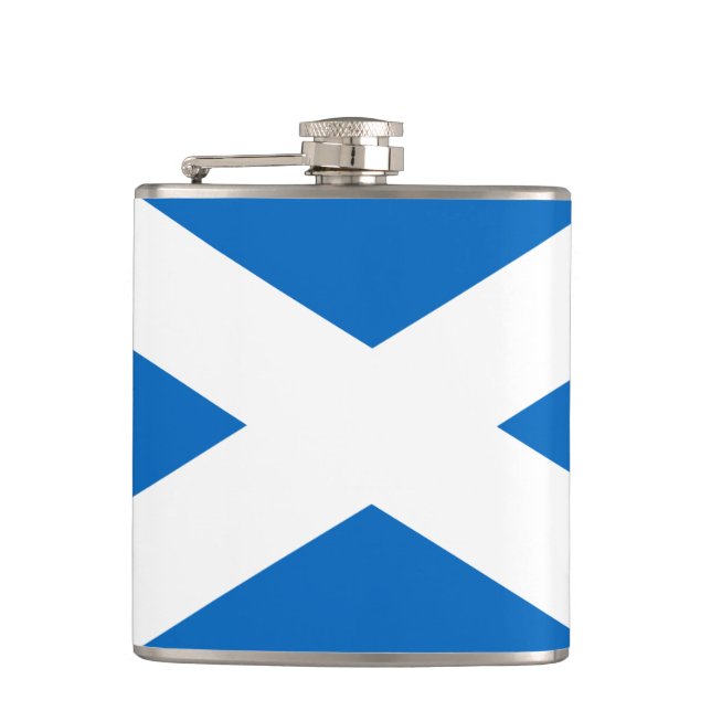 Petaca Bandera de Escocia Vinyl envuelto en frasco (Anverso)