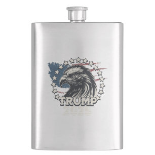 Petaca Bandera de Estados Unidos.Presidente Donald Trump.