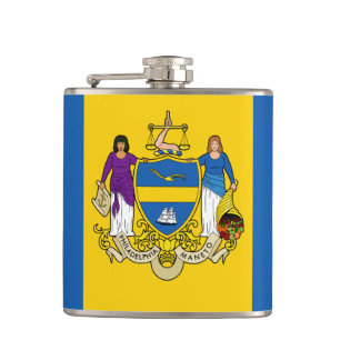 Petaca Bandera de Filadelfia, matraz de Hip de Pensilvani