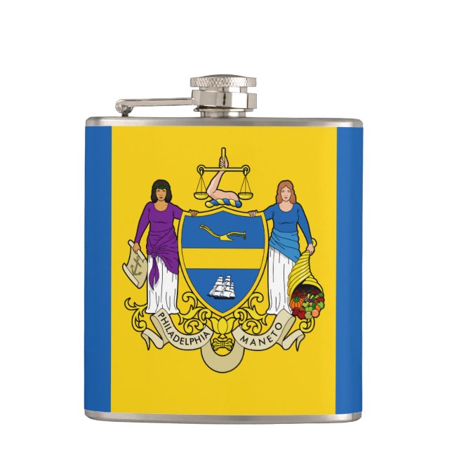 Petaca Bandera de Filadelfia, matraz de Hip de Pensilvani (Anverso)