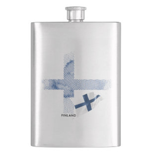 Petaca bandera de Finlandia