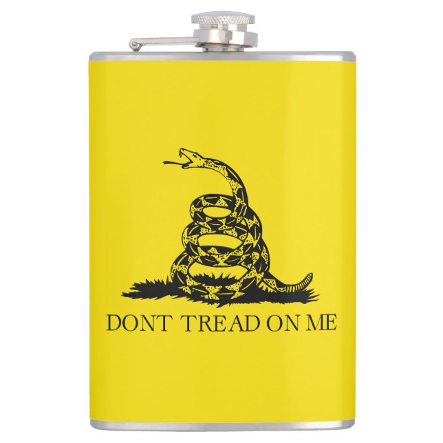 Petaca Bandera de Gadsden Rattlesnake: Guerra Revoluciona (Anverso)