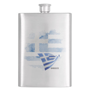 Petaca bandera de Grecia