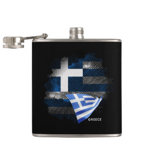 Petaca bandera de Grecia