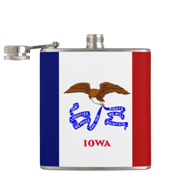 Petaca Bandera de Iowa (Abierto)