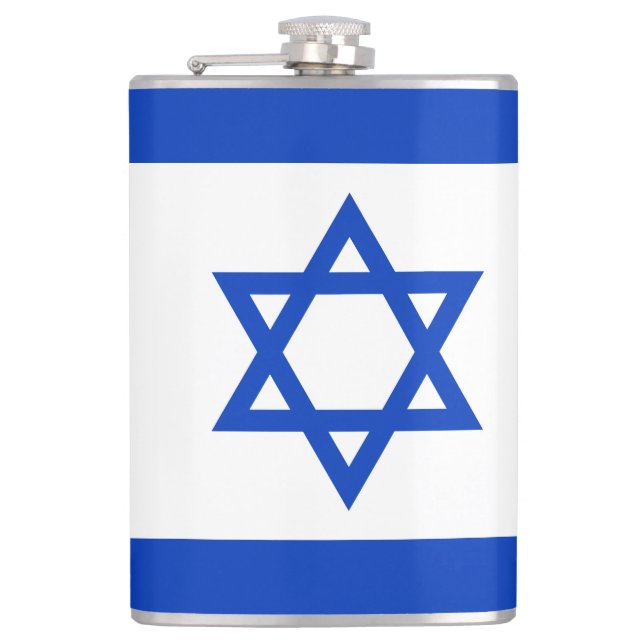 Petaca Bandera de Israel (Anverso)