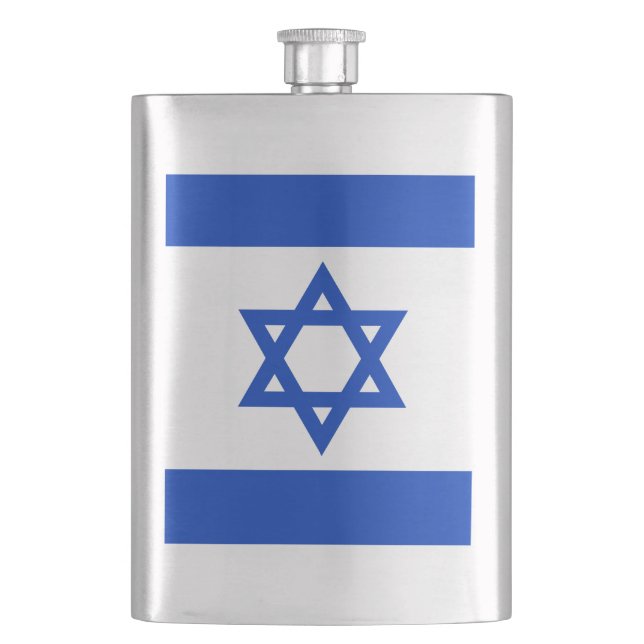 Petaca Bandera de Israel moderna (Anverso)