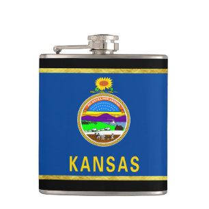 Petaca Bandera de Kansas