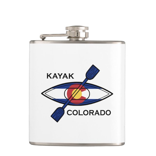 Petaca Bandera de Kayak Colorado (Anverso)