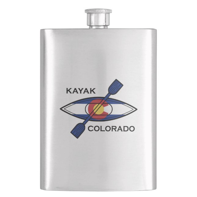Petaca Bandera de Kayak Colorado (Anverso)