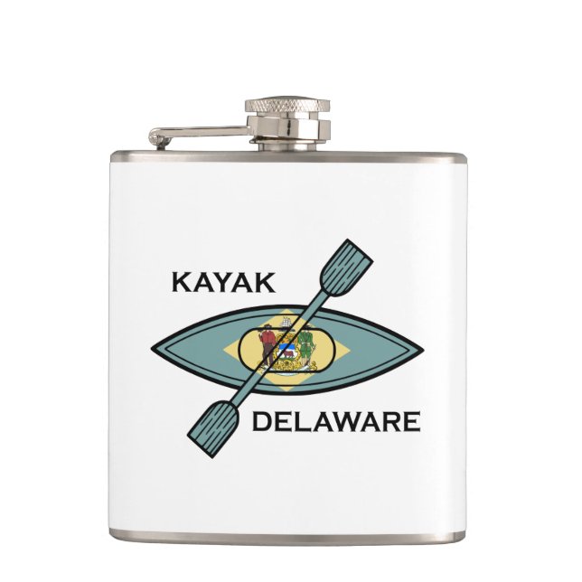 Petaca Bandera de Kayak Delaware (Anverso)