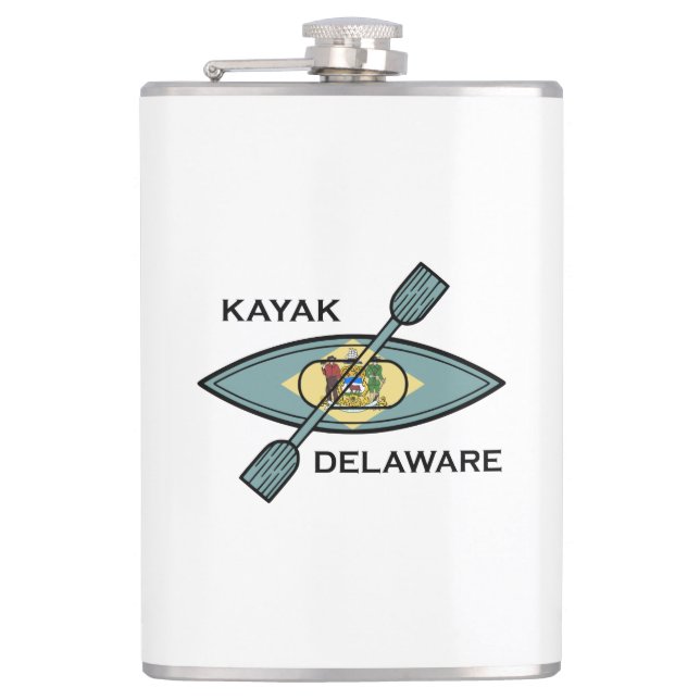 Petaca Bandera de Kayak Delaware (Anverso)