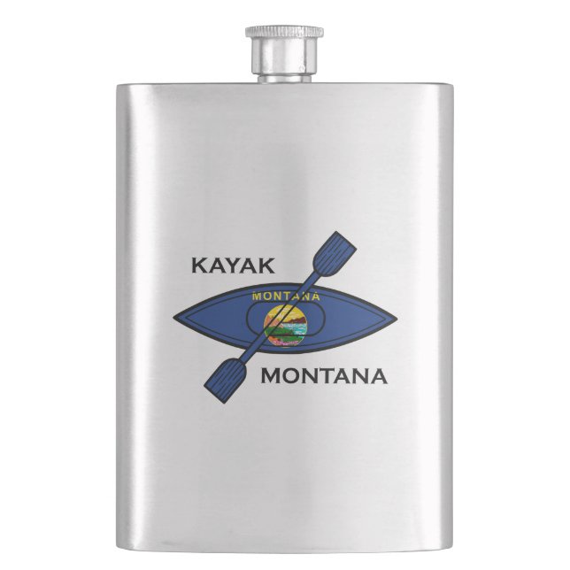 Petaca Bandera de Kayak Montana (Anverso)