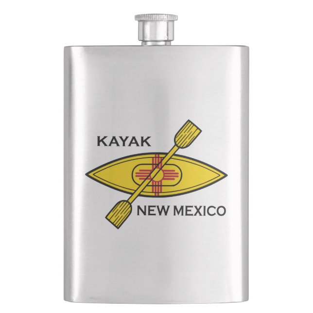 Petaca Bandera de Kayak Nuevo México (Anverso)