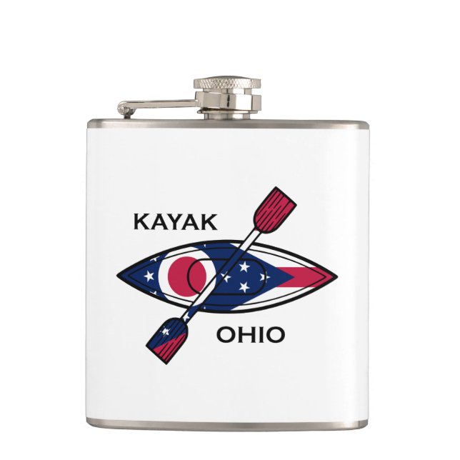 Petaca Bandera de Kayak Ohio (Anverso)