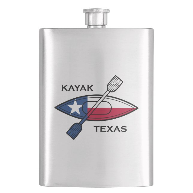 Petaca Bandera de Kayak Texas (Anverso)