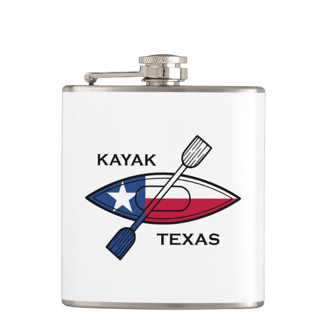 Petaca Bandera de Kayak Texas (Anverso)