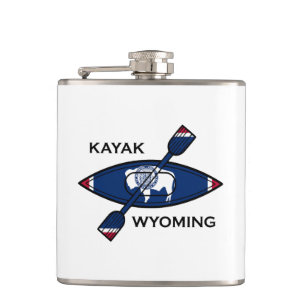 Petaca Bandera de Kayak Wyoming