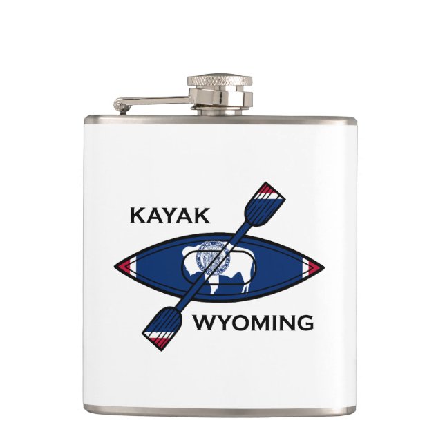 Petaca Bandera de Kayak Wyoming (Anverso)