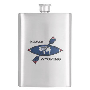 Petaca Bandera de Kayak Wyoming